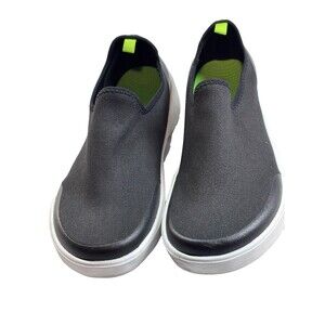 Womens Oofos Oomg Eezee Black Athletic Low Recovery Pull On Shoes Size 7